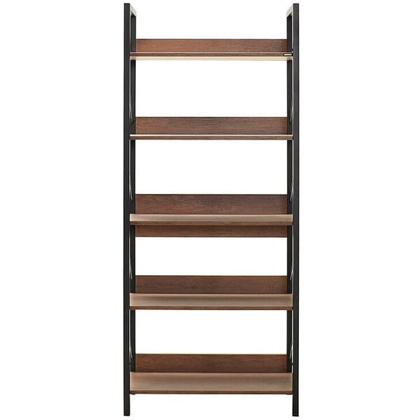 Βιβλιοθήκη Connect  χρώμα καρυδί 73x35x172εκ. - Image 3