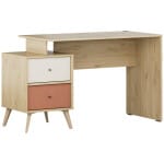 Γραφείο εργασίας Terra  χρώμα florida oak 129x55x75εκ.