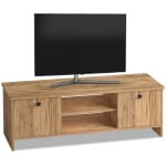 Έπιπλο τηλεόρασης Cube  από μελαμίνη χρώμα pine 120x30x40εκ.