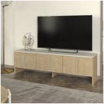 Έπιπλο τηλεόρασης Rebel  χρώμα rota oak - sandstone 150x35x45εκ.