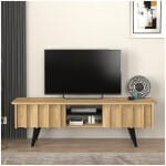 Έπιπλο τηλεόρασης Gemma  χρώμα sepet oak 150x35x46,7εκ. - Image 3