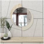 Καθρέπτης τοίχου Sevilla Μegapap χρώμα sandstone - travertine 59,2x2,2x69εκ. - Image 2