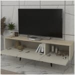 Έπιπλο τηλεόρασης Sevilla  χρώμα sandstone - travertine 150x35x45,6εκ. - Image 2