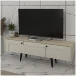 Έπιπλο τηλεόρασης Sevilla  χρώμα sandstone - travertine 150x35x45,6εκ. - Image 3
