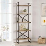 Βιβλιοθήκη Dusan  χρώμα sepet oak 58x30x175εκ.