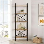 Βιβλιοθήκη Dusan  χρώμα sepet oak 58x30x175εκ. - Image 2