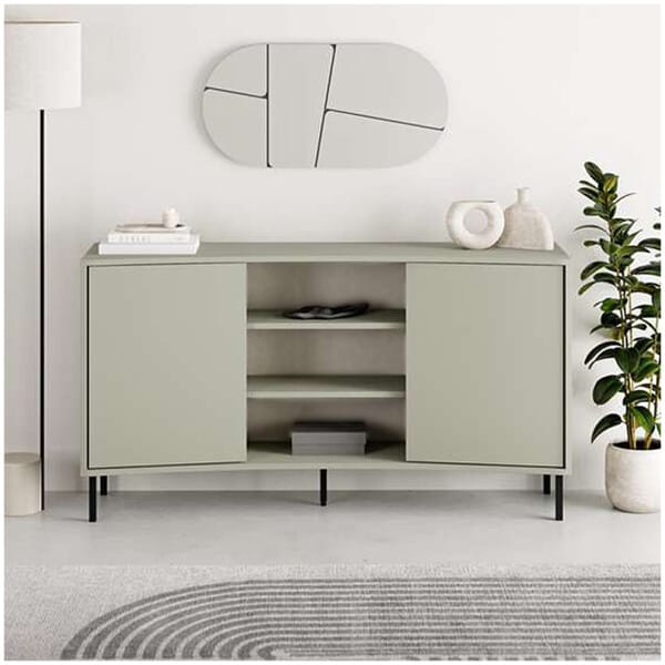 Μπουφές Frem  χρώμα ash green 150x40x81εκ. - Image 3