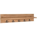 Κρεμάστρα τοίχου Kery  από μελαμίνη χρώμα pine oak 80x11x18εκ.