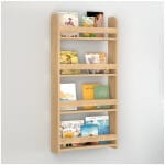 Επιτοίχια βιβλιοθήκη - ραφιέρα Montessori  χρώμα sapphire oak 60x15x120εκ.