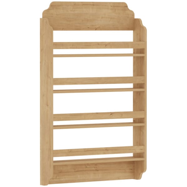 Επιτοίχια βιβλιοθήκη - ραφιέρα Montessori  χρώμα sapphire oak 80x15x132εκ. - Image 3