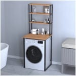 Έπιπλο πλυντηρίου Bobby  χρώμα pine oak 67x60x178εκ.