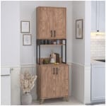 Έπιπλο κουζίνας Sedef  χρώμα pine oak 61x40x202,1εκ.