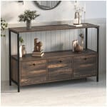 Μπουφές Mars  χρώμα rustic καρυδί 122x36x80,1εκ.