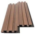 WPC PANEL 2ης ΓΕΝΙΑΣ ΜΕ 3D ΠΗΧΑΚΙΑ 25/147.5mm TEAK 5510 NewPlan