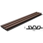 WPC PANEL 2ης ΓΕΝΙΑΣ ΜΕ 3D ΠΗΧΑΚΙΑ 25/147.5mm COFFEE 5530 NewPlan - Image 2