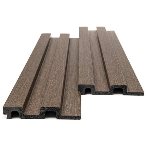 PS PANEL  ΜΕ 3D ΠΗΧΑΚΙΑ 08 RESIDENCE 21/122 mm DARK BROWN OAK NewPlan