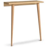 Κονσόλα επιτοίχια Fiona  από μελαμίνη χρώμα oak 60x22x73εκ.
