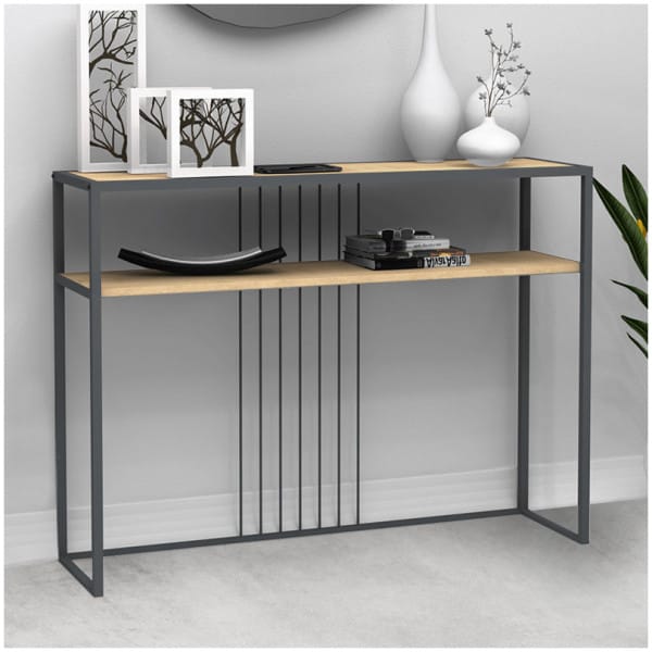 Κονσόλα Kary  χρώμα oak 120x33x90εκ.