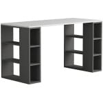 Γραφείο εργασίας Colmar  χρώμα ανθρακί - λευκό 140x60x75εκ - Image 4