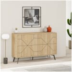 Μπουφές Dune  χρώμα φυσικό οξιάς 123x35x77,4εκ.