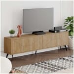 Έπιπλο τηλεόρασης Dune  χρώμα φυσικό οξιάς 180x29,6x50εκ.