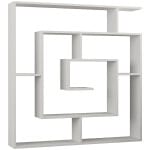 Βιβλιοθήκη Labirent  χρώμα λευκό 125x22x129εκ. - Image 4