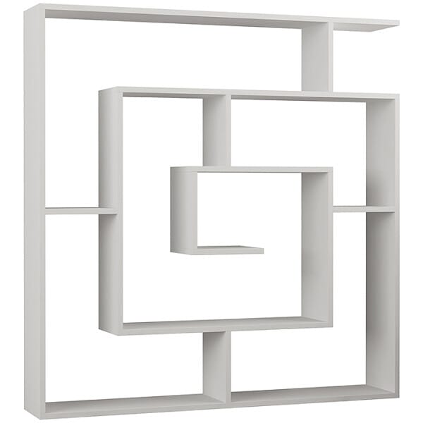 Βιβλιοθήκη Labirent  χρώμα λευκό 125x22x129εκ. - Image 4