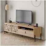 Έπιπλο τηλεόρασης Dionysos  χρώμα φυσικό οξιάς 170x45x48,6εκ.