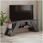 Έπιπλο τηλεόρασης Farfalla  χρώμα ανθρακί 120x33,5x40εκ.