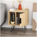 Κομοδίνο Glynn  χρώμα φυσικό οξιάς 50,2x44,6x60εκ. - Image 4