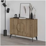 Μπουφές Gora  χρώμα ανοιχτό καρυδί 110x35,6x82εκ.