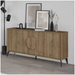 Μπουφές Gora  χρώμα ανοιχτό καρυδί 180x35,6x82εκ.