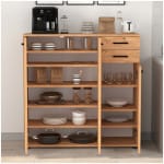 Παπουτσοθήκη - ντουλάπι Polly  χρώμα pine oak 108x35x108εκ. - Image 2