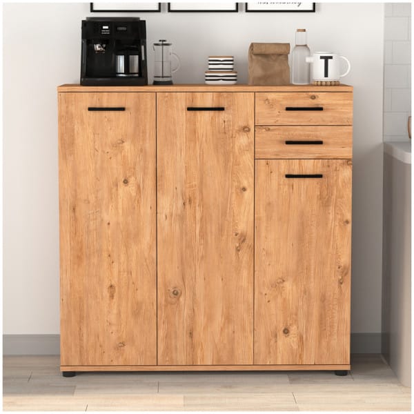Παπουτσοθήκη - ντουλάπι Polly  χρώμα pine oak 108x35x108εκ. - Image 3