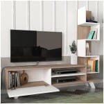Έπιπλο τηλεόρασης Ceren  χρώμα λευκό - cordoba 149,5x31x131,6εκ. - Image 4