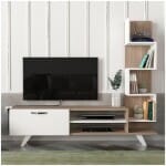 Έπιπλο τηλεόρασης Ceren  χρώμα λευκό - cordoba 149,5x31x131,6εκ. - Image 5