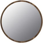 Καθρέπτης τοίχου Glob Μegapap χρώμα καρυδί 59x2x59εκ. - Image 4