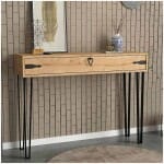 Κονσόλα Cenova  χρώμα sapphire oak 120x35x89,8εκ.
