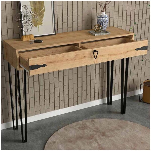Κονσόλα Cenova  χρώμα sapphire oak 120x35x89,8εκ. - Image 4