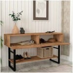 Κονσόλα Aron  χρώμα atlantic pine 138,8x41x75,7εκ. - Image 4