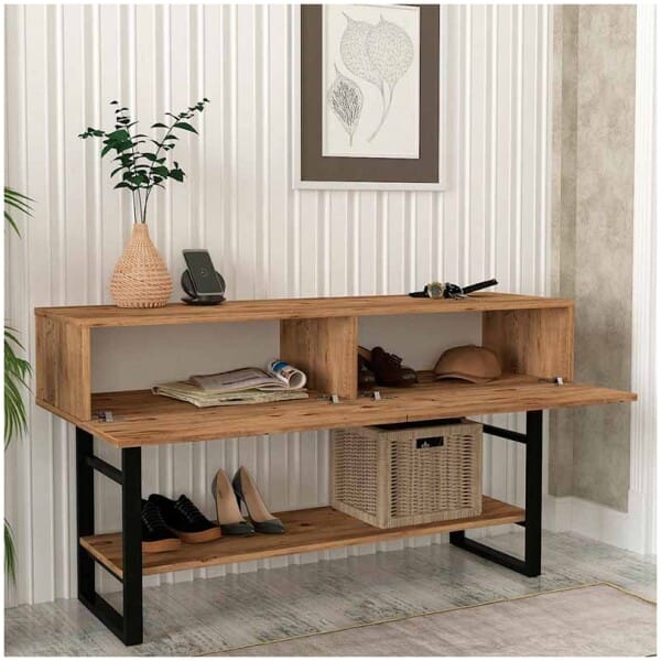 Κονσόλα Aron  χρώμα atlantic pine 138,8x41x75,7εκ. - Image 4