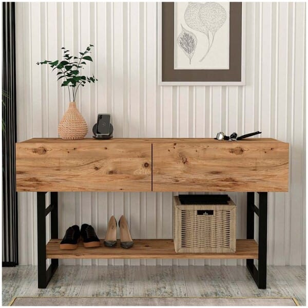 Κονσόλα Aron  χρώμα atlantic pine 138,8x41x75,7εκ. - Image 5