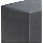 Σκαμπώ April  βελούδινο χρώμα γκρι 40x40x40εκ. - Image 3
