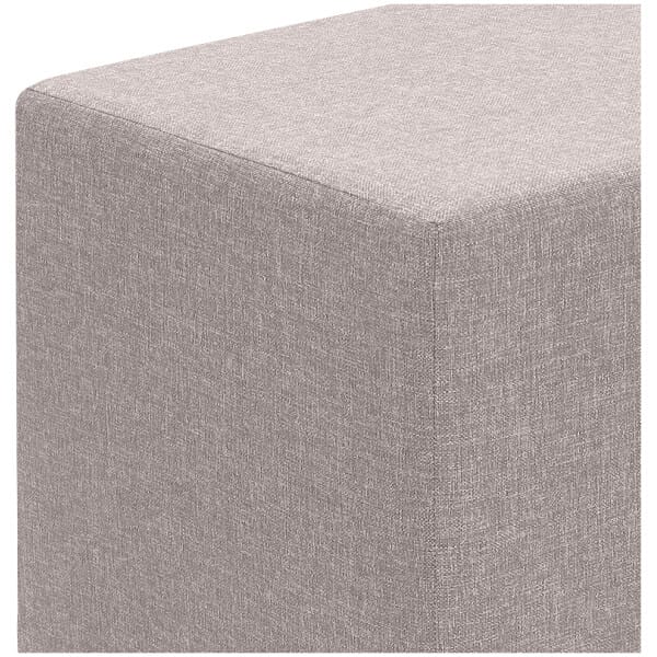 Σκαμπώ Linda  υφασμάτινο χρώμα μπεζ 40x40x40εκ. - Image 3