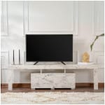 Έπιπλο τηλεόρασης Enclave  χρώμα εφέ μαρμάρου 180x31,3x50εκ.