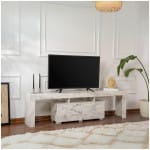 Έπιπλο τηλεόρασης Enclave  χρώμα εφέ μαρμάρου 180x31,3x50εκ. - Image 2