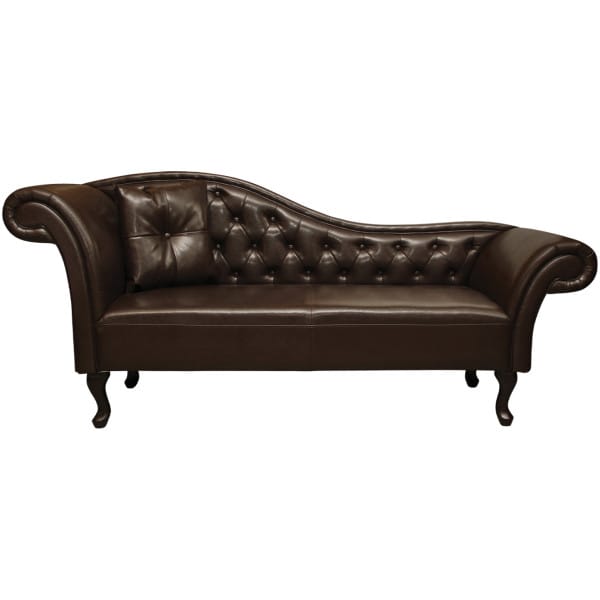 ΑΝΑΚΛΙΝΔΡΟ T.CHESTERFIELD NIOVI HM3007.01 PU ΣΚ.ΚΑΦΕ-ΜΑΥΡΑ ΠΟΔΙΑ 190x61x84Yεκ. - Image 1