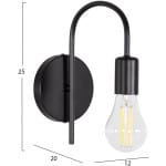 ΑΠΛΙΚΑ ΤΟΙΧΟΥ KRAMER HM4657.01 ΜΕΤΑΛΛΟ ΣΕ ΜΑΥΡΟ 12x20x25Υεκ. - Image 2