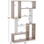 ΒΙΒΛΙΟΘΗΚΗ SHAY HM8768.01 85X22X140 ΛΕΥΚΟ - Image 2