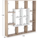 ΒΙΒΛΙΟΘΗΚΗ BRODY HM8771.01 136X22X136 ΛΕΥΚΟ - Image 2